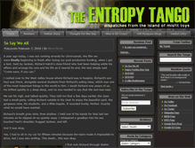 Tablet Screenshot of entropytango.com